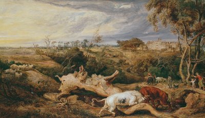 Bulls Fighting; St. Donat